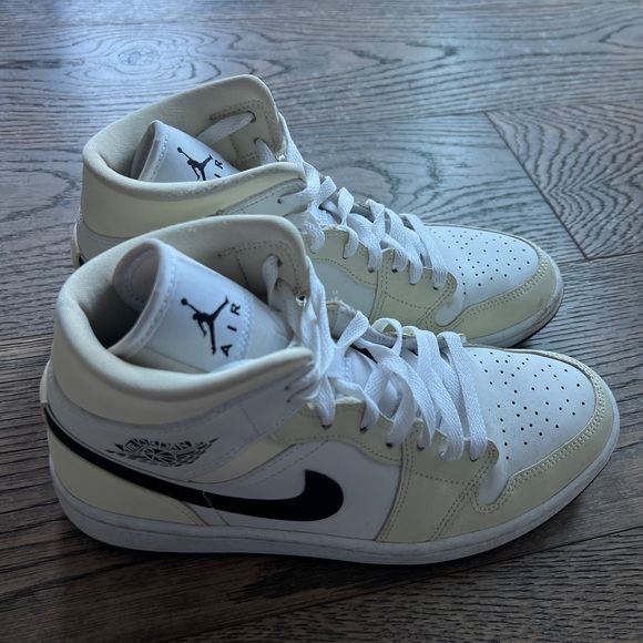 Nike Air Jordan High-Top Sneakers - White and Black - Picture 4 of 5